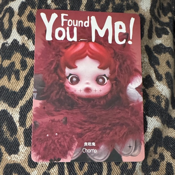 POP MART Accessories - Skullpanda You Found Me Chomp Collectors Card